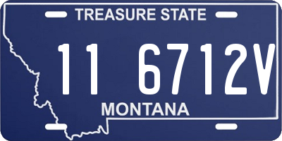 MT license plate 116712V