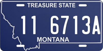 MT license plate 116713A