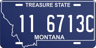 MT license plate 116713C