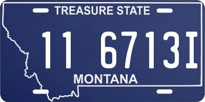 MT license plate 116713I