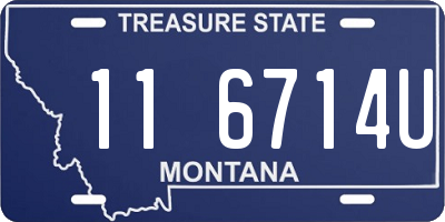 MT license plate 116714U