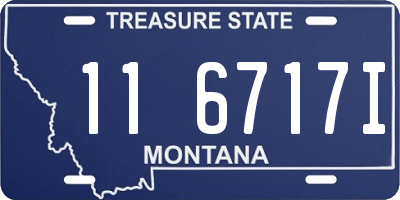 MT license plate 116717I