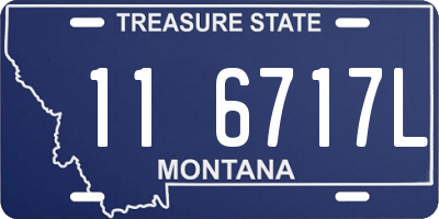 MT license plate 116717L