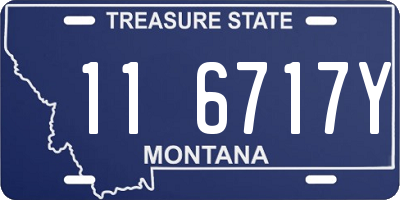 MT license plate 116717Y
