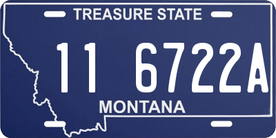 MT license plate 116722A