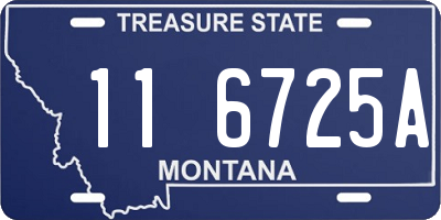 MT license plate 116725A