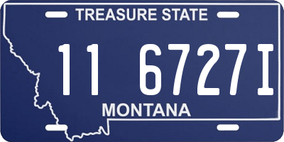 MT license plate 116727I