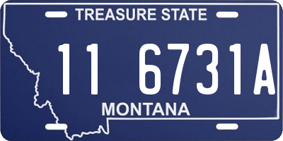 MT license plate 116731A