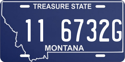 MT license plate 116732G