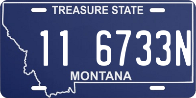 MT license plate 116733N