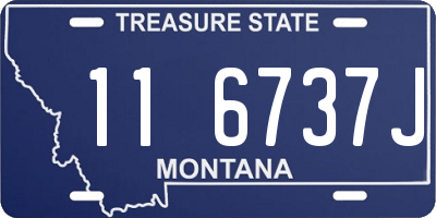 MT license plate 116737J