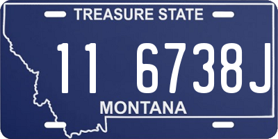 MT license plate 116738J