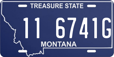 MT license plate 116741G