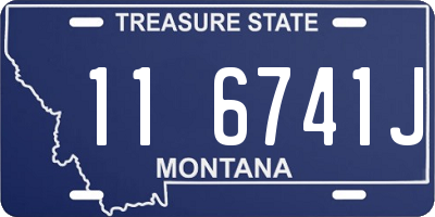 MT license plate 116741J