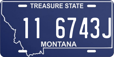 MT license plate 116743J