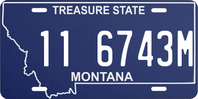 MT license plate 116743M