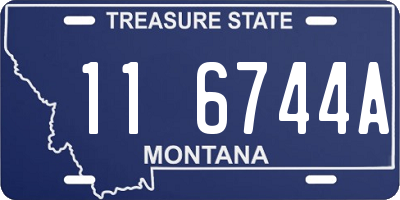 MT license plate 116744A