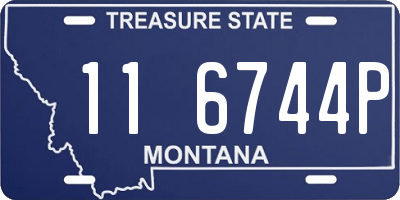 MT license plate 116744P