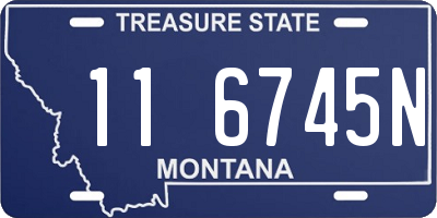 MT license plate 116745N