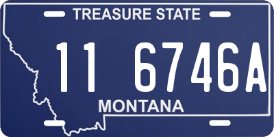 MT license plate 116746A