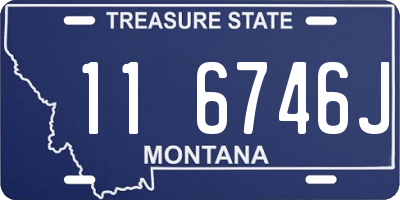 MT license plate 116746J