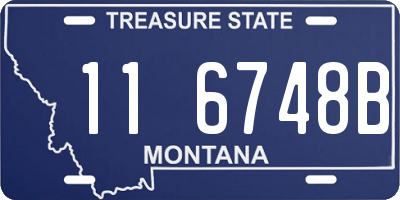 MT license plate 116748B
