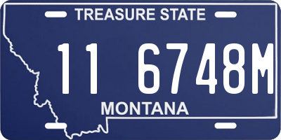 MT license plate 116748M