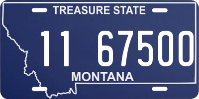 MT license plate 116750O