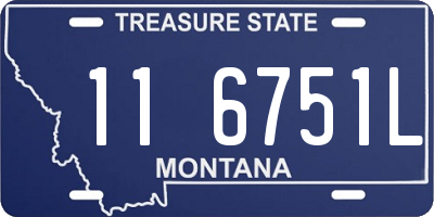 MT license plate 116751L