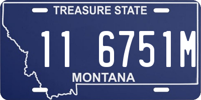 MT license plate 116751M