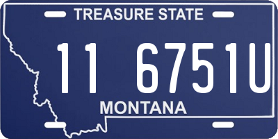 MT license plate 116751U