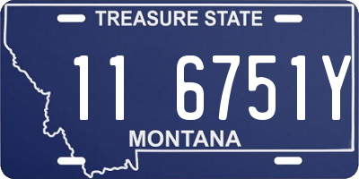 MT license plate 116751Y