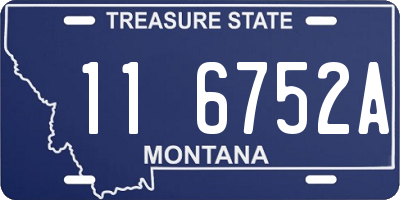 MT license plate 116752A
