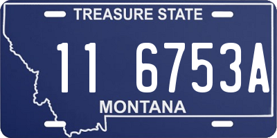 MT license plate 116753A