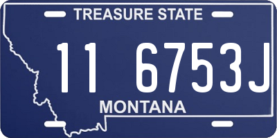 MT license plate 116753J