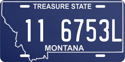 MT license plate 116753L