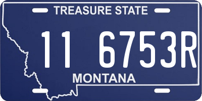 MT license plate 116753R