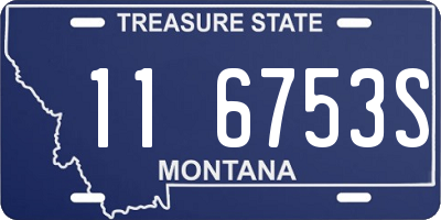 MT license plate 116753S
