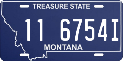 MT license plate 116754I