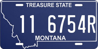 MT license plate 116754R