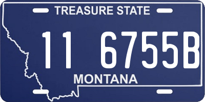 MT license plate 116755B