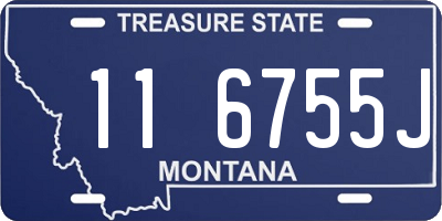 MT license plate 116755J