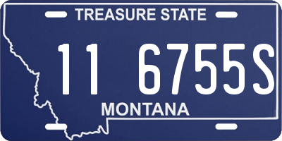 MT license plate 116755S