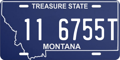 MT license plate 116755T