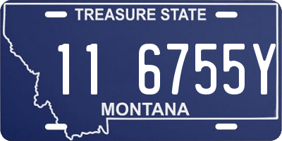 MT license plate 116755Y