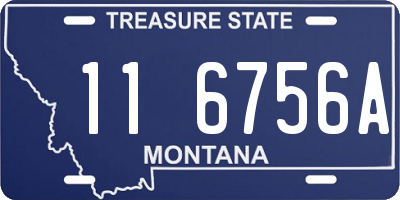 MT license plate 116756A