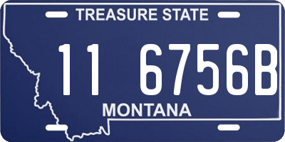 MT license plate 116756B