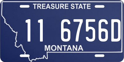 MT license plate 116756D