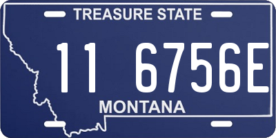 MT license plate 116756E