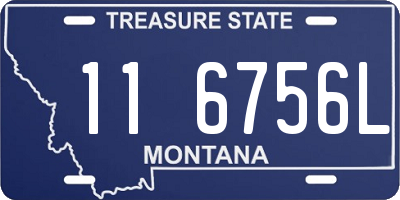 MT license plate 116756L